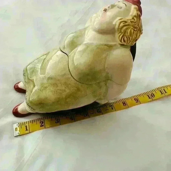 2002 House of Prill Erika Oller Artwork “Happily Dying of Chocolate “ Cookie Jar - Picture 8 of 11